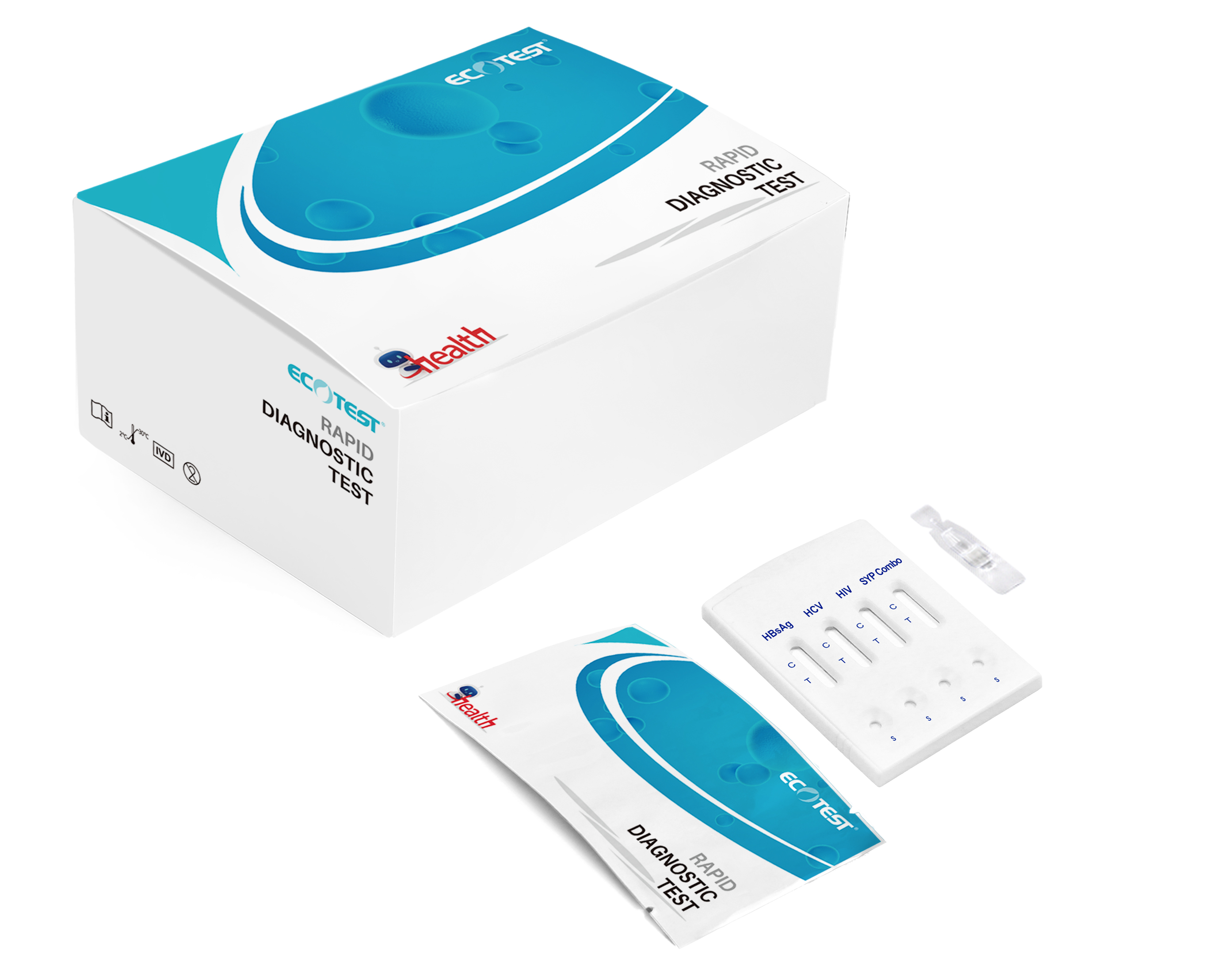 Комбінований тест для виявлення гепатиту В (HBsAg), гепатиту С (HCV), ВІЛ (HIV) та сифілісу (Syphilis), MI-W44